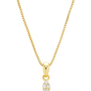 Milla 14K Gold Plated Cross Necklace for Women, Silver Cross Necklaces for Women, 18 inches Chain with Cross Pendant